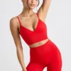 Define Luxe High-Waist Mini Shorts in Red Define Luxe High-Waist Mini Shorts in Red