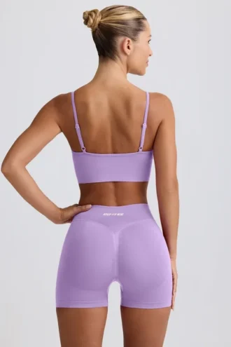 Define Luxe Mini-Shorts in Lila