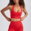 Define Luxe Mini-Shorts in Poppy Red Define Luxe Mini-Shorts in Poppy Red