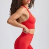 Define Luxe Mini-Shorts in Poppy Red Define Luxe Mini-Shorts in Poppy Red