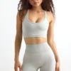 Define Luxe Mini-Shorts mit hoher Taille in Grau