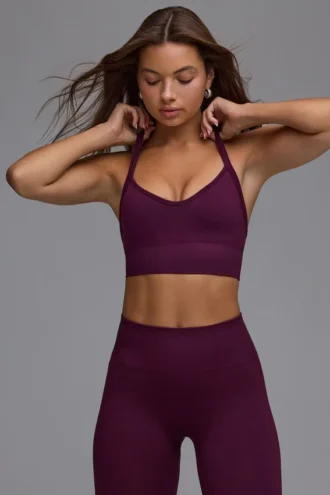 Define Luxe Multiway-Sport-BH in Grape