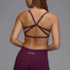 Define Luxe Multiway-Sport-BH mit offenem Rücken in Grape Define Luxe Multiway-Sport-BH mit offenem Rücken in Grape