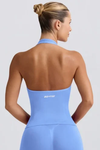 Define Luxe Neckholder-Oberteil in Hellblau