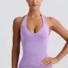 Define Luxe Neckholder-Oberteil in Lila Define Luxe Neckholder-Oberteil in Lila