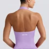 Define Luxe Neckholder-Oberteil in Lila Define Luxe Neckholder-Oberteil in Lila