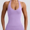 Define Luxe Neckholder-Oberteil in Lila Define Luxe Neckholder-Oberteil in Lila
