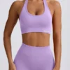 Define Luxe Neckholder-Sport-BH in Lila Define Luxe Neckholder-Sport-BH in Lila