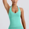 Define Luxe Neckholder-Tanktop in Mint Define Luxe Neckholder-Tanktop in Mint