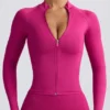 Define Luxe Reißverschlussjacke in Beere Define Luxe Reißverschlussjacke in Beere