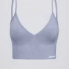Define Luxe Sport-BH mit V-Ausschnitt in Blaugrau Define Luxe Sport-BH mit V-Ausschnitt in Blaugrau