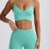 Define Luxe Sport-BH mit V-Ausschnitt in Mint Define Luxe Sport-BH mit V-Ausschnitt in Mint