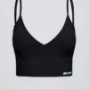 Define Luxe Sport-BH mit V-Ausschnitt in Schwarz Define Luxe Sport-BH mit V-Ausschnitt in Schwarz