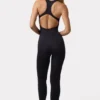 Define Luxe Unitard mit offenem Rücken in Schwarz Define Luxe Unitard mit offenem Rücken in Schwarz