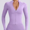 Define Luxe Zip-Up-Jacke in Lila Define Luxe Zip-Up-Jacke in Lila