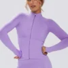 Define Luxe Zip-Up-Jacke in Lila Define Luxe Zip-Up-Jacke in Lila