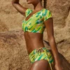 Delos Booty-Bademode mit grünem Print Delos Booty-Bademode mit grünem Print