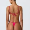 South Beach Triangel-Bikinioberteil mit Kettenverzierung in Himbeerrosa South Beach Triangel-Bikinioberteil mit Kettenverzierung in Himbeerrosa