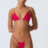 South Beach Triangel-Bikinioberteil mit Kettenverzierung in Himbeerrosa South Beach Triangel-Bikinioberteil mit Kettenverzierung in Himbeerrosa