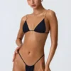 Delray Bikinihosen mit Rüschen in Schwarz Delray Bikinihosen mit Rüschen in Schwarz