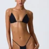 Delray Bikinihosen mit Rüschen in Schwarz Delray Bikinihosen mit Rüschen in Schwarz