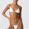 Delray Bikinihosen mit Rüschen in Weiß