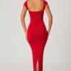 Dolcezza Maxikleid mit Herzausschnitt in Rot Dolcezza Maxikleid mit Herzausschnitt in Rot