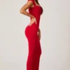 Dolcezza Maxikleid mit Herzausschnitt in Rot Dolcezza Maxikleid mit Herzausschnitt in Rot