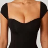 Dolcezza Maxikleid mit Herzausschnitt in Schwarz Dolcezza Maxikleid mit Herzausschnitt in Schwarz
