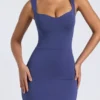 Dove Modal Bodycon-Minikleid mit Herzausschnitt in Marineblau Dove Modal Bodycon-Minikleid mit Herzausschnitt in Marineblau