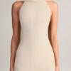 Dree Maxikleid mit Rippstrick und Schaldetail in Creme Dree Maxikleid mit Rippstrick und Schaldetail in Creme