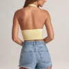 Drew Modal-Halteroberteil in Lemon Sherbet Drew Modal-Halteroberteil in Lemon Sherbet
