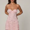 Edita verziertes Bandeau-Minikleid in A-Linie in Ballettrosa Edita verziertes Bandeau-Minikleid in A-Linie in Ballettrosa