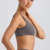 Ein-Schulter-Sport-BH in Washed Charcoal Ein-Schulter-Sport-BH in Washed Charcoal