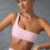 Ein-Schulter-Sport-BH in Washed Ice Pink Ein-Schulter-Sport-BH in Washed Ice Pink