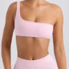Ein-Schulter-Sport-BH in Washed Ice Pink Ein-Schulter-Sport-BH in Washed Ice Pink