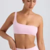 Ein-Schulter-Sport-BH in Washed Ice Pink Ein-Schulter-Sport-BH in Washed Ice Pink