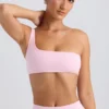 Ein-Schulter-Sport-BH in Washed Ice Pink Ein-Schulter-Sport-BH in Washed Ice Pink