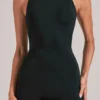 Elin Romper mit hohem Ausschnitt in Schwarz Elin Romper mit hohem Ausschnitt in Schwarz