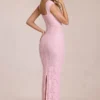 Elisa Maxikleid mit Herzausschnitt in Blossom Pink Elisa Maxikleid mit Herzausschnitt in Blossom Pink