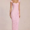 Elisa Maxikleid mit Herzausschnitt in Blossom Pink Elisa Maxikleid mit Herzausschnitt in Blossom Pink