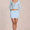 Elowise Spitzenminirock in Powder Blue