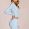 Elowise Spitzenminirock in Powder Blue