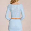 Elowise Spitzenminirock in Powder Blue