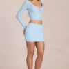 Elowise Spitzenminirock in Powder Blue