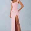Elva Modal-Maxikleid mit Herzausschnitt und drapiertem Taillenbereich in Blush Pink Elva Modal-Maxikleid mit Herzausschnitt und drapiertem Taillenbereich in Blush Pink
