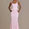 Elvira Premium-Satin-Korsett-Oberteil mit Schnürung in Babyrosa Elvira Premium-Satin-Korsett-Oberteil mit Schnürung in Babyrosa