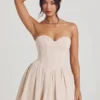 Emeline Korsett-Tüll-Minikleid in Elfenbein Emeline Korsett-Tüll-Minikleid in Elfenbein