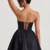 Emeline Korsett-Tüll-Minikleid in Tiefschwarz Emeline Korsett-Tüll-Minikleid in Tiefschwarz
