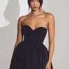 Emeline Korsett-Tüll-Minikleid in Tiefschwarz Emeline Korsett-Tüll-Minikleid in Tiefschwarz